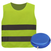 Gilet de sécurité jaune enfant NORAUTO avec sac de transport