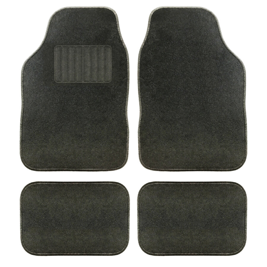 4 tapis universels moquette noir