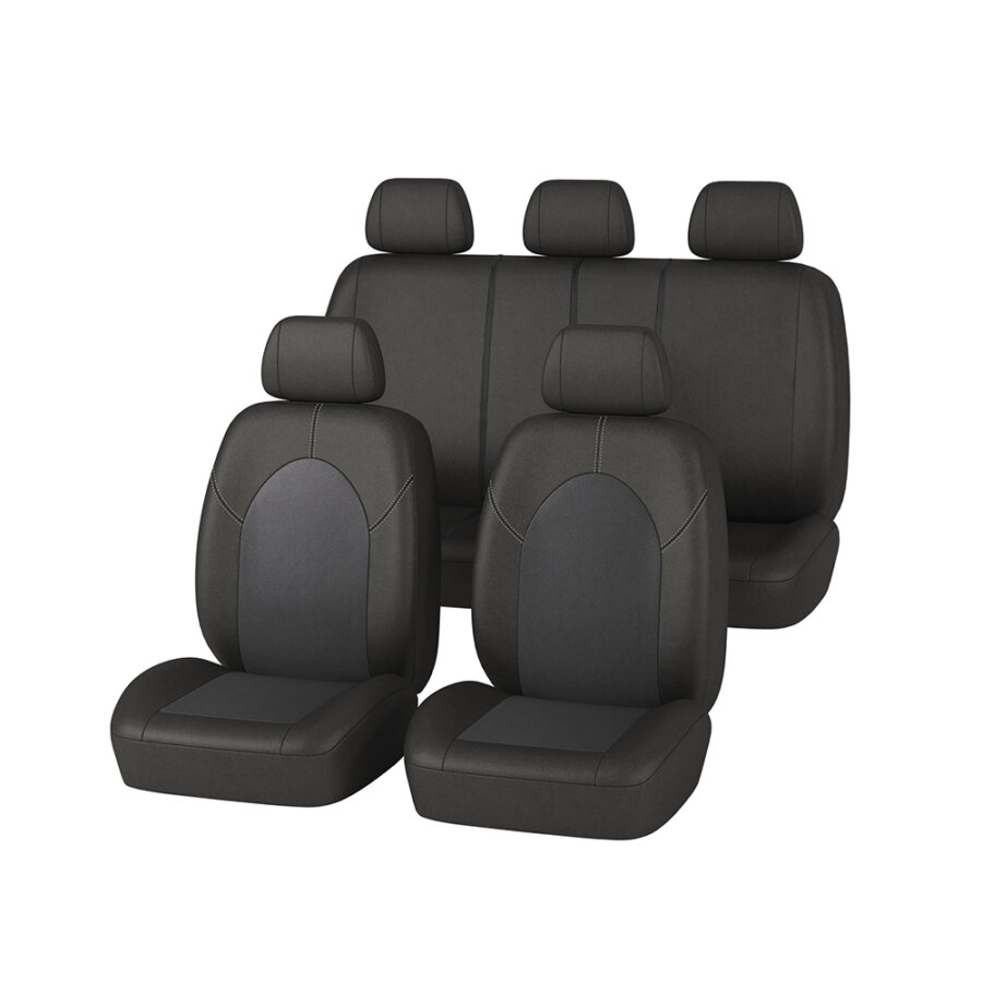 Jeu complet de housses universelles voiture NORAUTO Callisto noir avec certificat KBA
