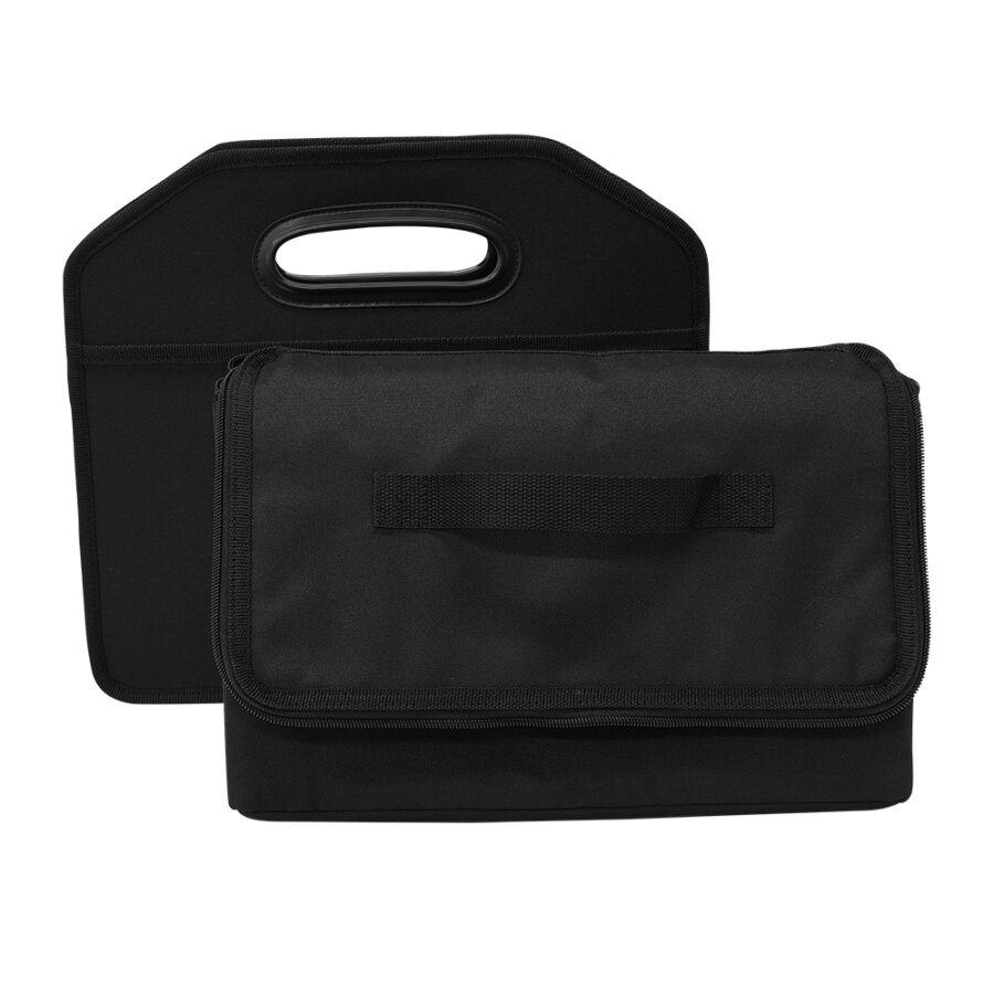 Organisateur De Coffre Voiture Pliable – Avec Couvercle Rigide, Séparateurs Modulables Et Base Antidérapante