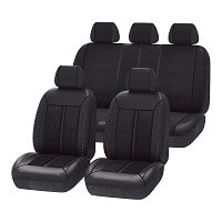 Jeu complet de housses universelles voiture NORAUTO Uranus noir avec certificat KBA
