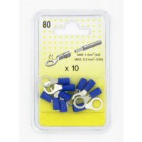 10 Cosses rondes bleues 8,4 mm