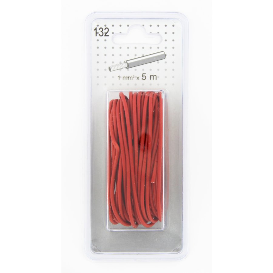 Câble électrique 1mm² rouge 5 m