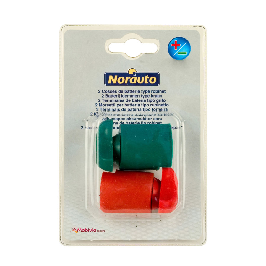 2 cosses (+) et (-) de batterie type robinet NORAUTO