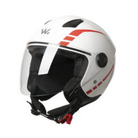 Casque moto jet Urban Comfort WAYSCRAL longue visière taille S Blanc