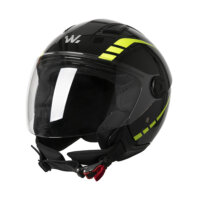 Casque moto jet Urban Comfort WAYSCRAL longue visière taille S Noir