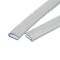 2 Protections de portières NORAUTO type U 21,5 cm transparent