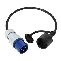 Câble adaptateur de 60 cm NORAUTO mâle CEE 17 / femelle Schuko