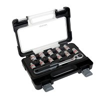 Coffret cliquet carré 1/2" + 11 douilles 6 pans 8-21mm NORAUTO