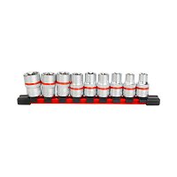 9 douilles Torx T10-T24 NORAUTO carré 1/2"