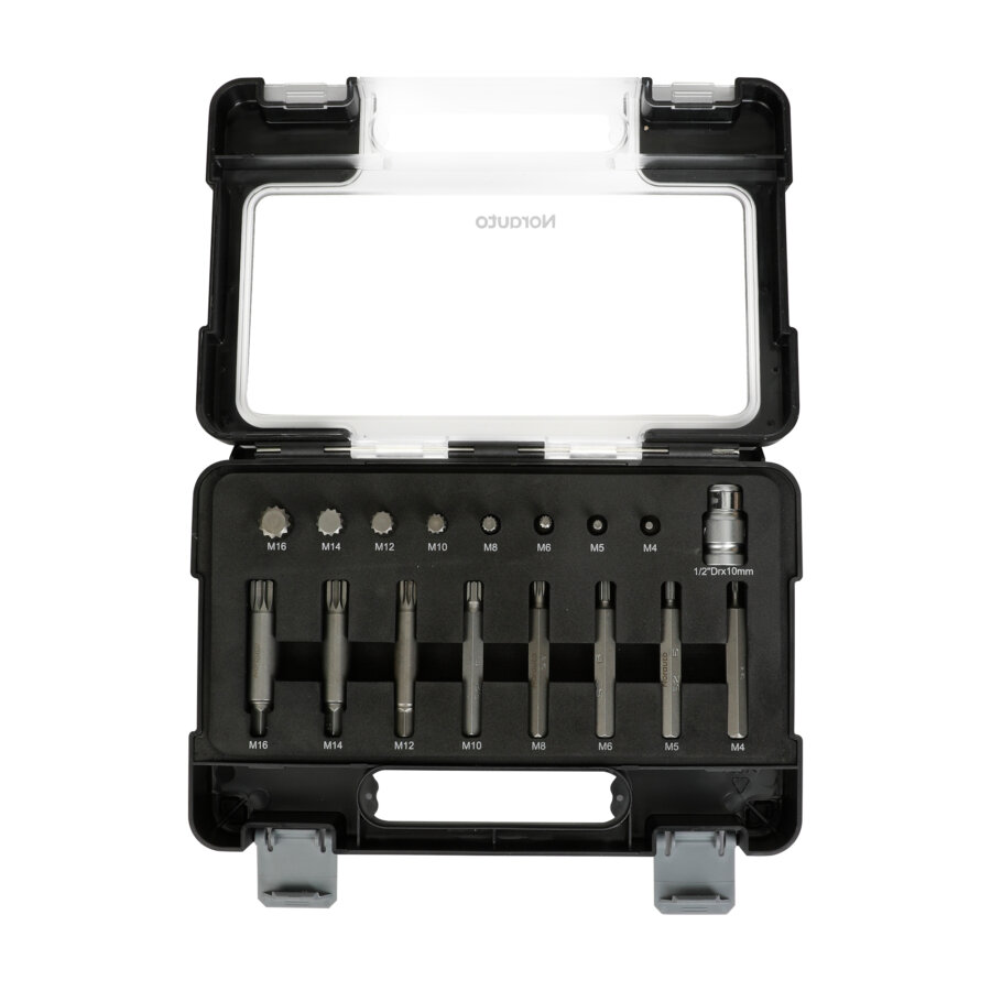 Coffret d'embouts XZN carré 1/2" NORAUTO 17 pièces