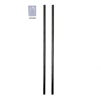 2 protections de portières NORAUTO type U 65 cm noir