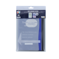 1 porte papiers voiture + constat COLORPOP gris foncé PVC