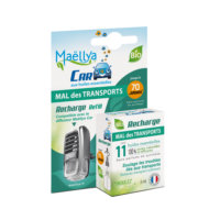 Recharge désodorisant voiture bio MAELLYA Huiles essentielles Mal des transports 5 ml