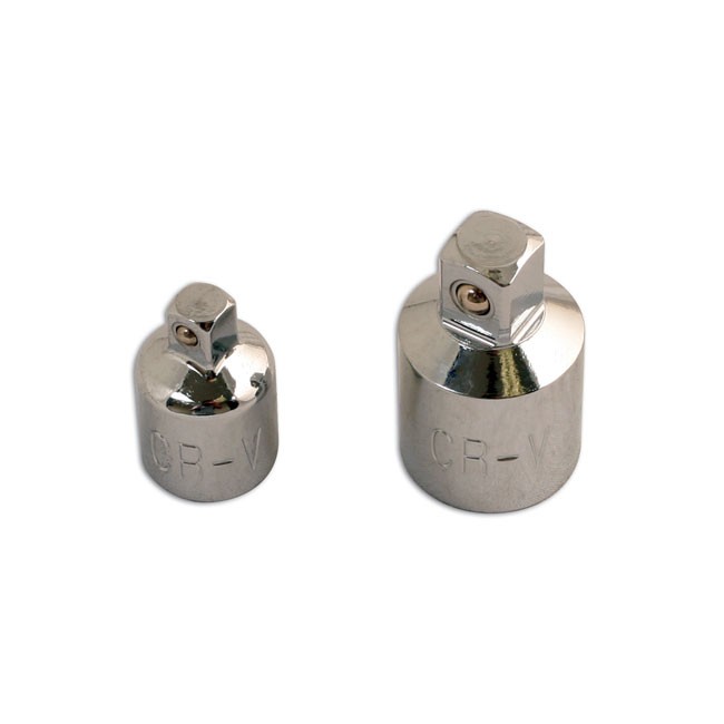 2 Adapateurs Carrés 1/2'', 1/4'' Et 3/8'' Laser 0102