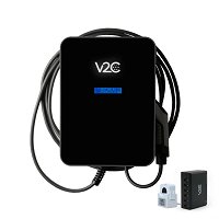 Borne de recharge V2C Trydan 7,4 kW monophasée avec câble Type 2 attaché