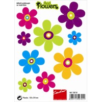 9 stickers autocollants CADOX Acid flowers