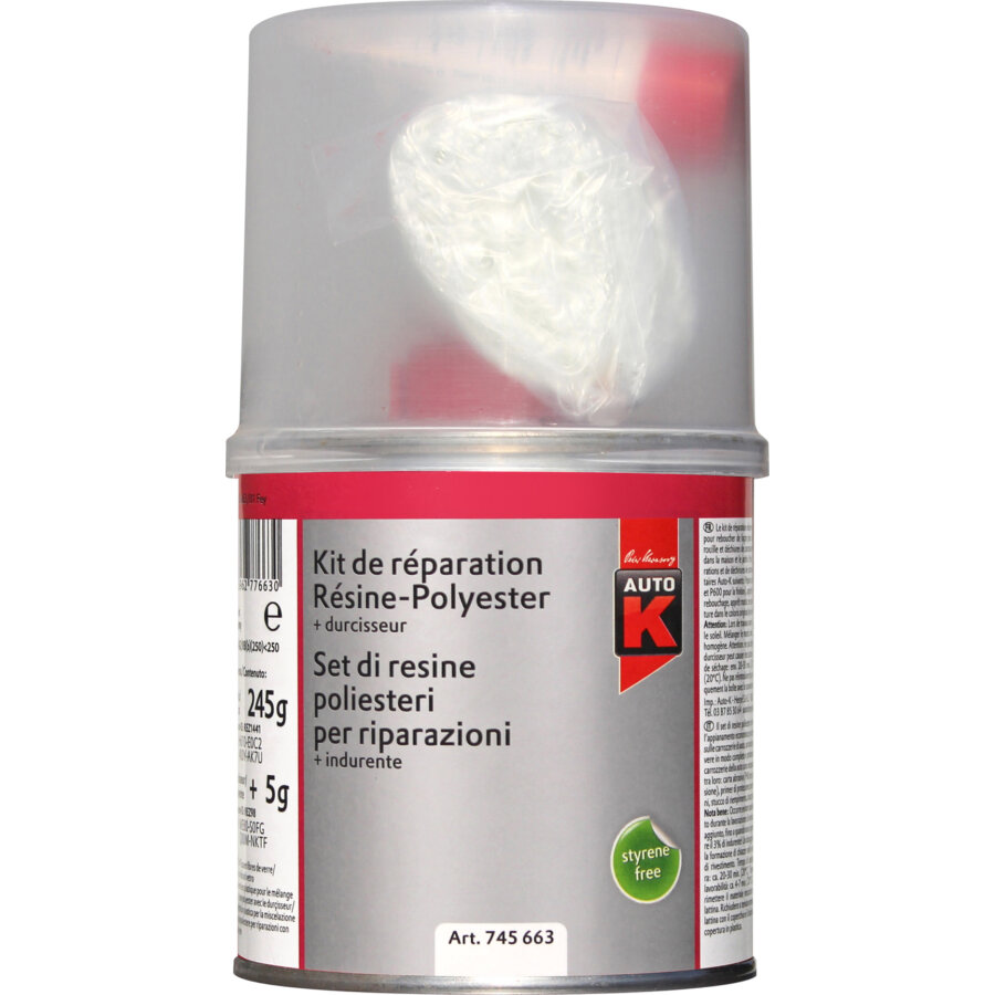 Kit de réparation polyester AUTO-K 250 g