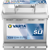 Batterie VARTA C22 Blue SLI 52 Ah - 470 A