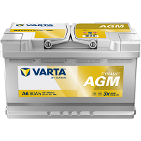 Batterie VARTA A6 Start & Stop Silver AGM 80 Ah - 800 A