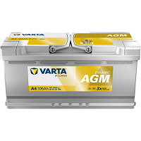 Batterie VARTA A4 Start & Stop Silver AGM 105 Ah - 950 A