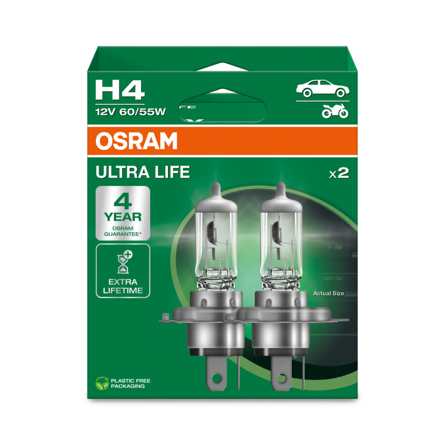 2 ampoules H4 OSRAM Ultra Life
