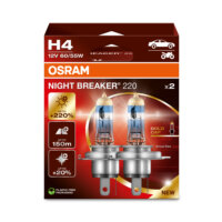 2 ampoules H4 OSRAM NIGHT BREAKER