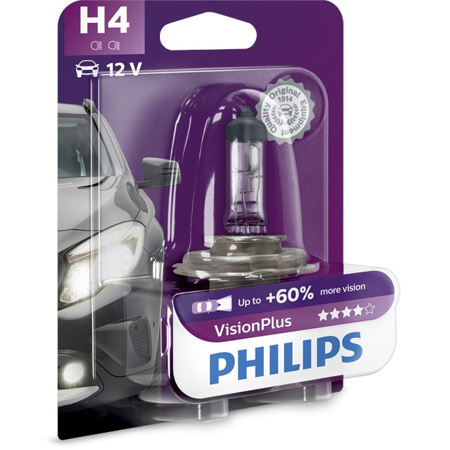 Ampoule h4 philips vision plus