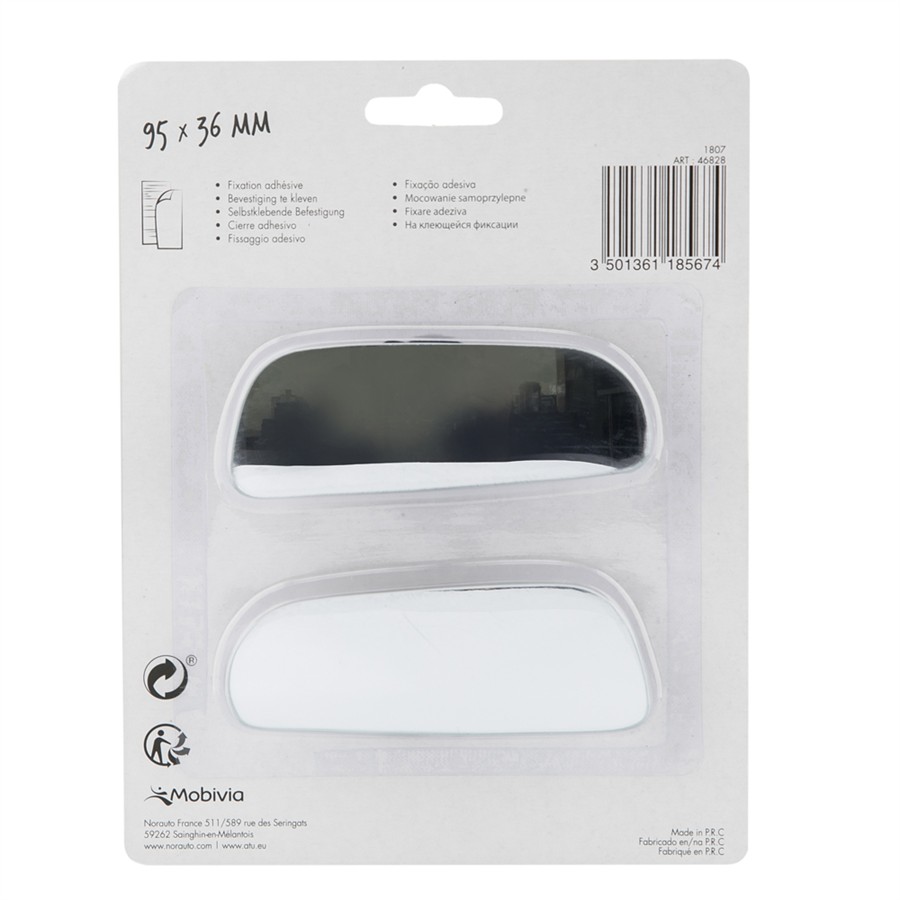 Lot De 2 Miroirs D'angle Mort Universels Pour Voiture - Rotatifs 360°, Convexes Sans Cadre, étanches IP65, Diamètre 55mm - 2