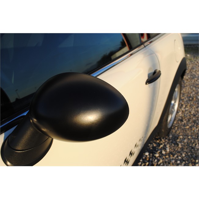 2 Stickers Autocollants Thermocollables Pour Rétroviseurs Look Noir