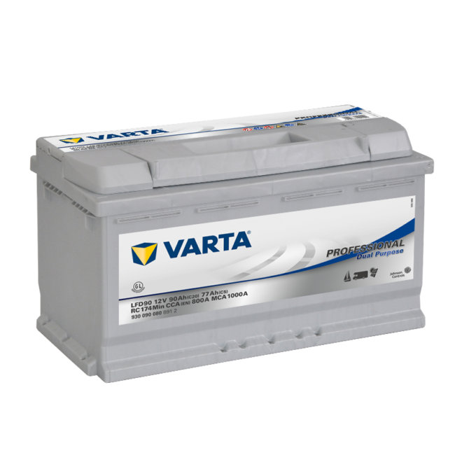 Batterie Varta 90ah-800a Professional Dual Purpose Réf. Lfd90