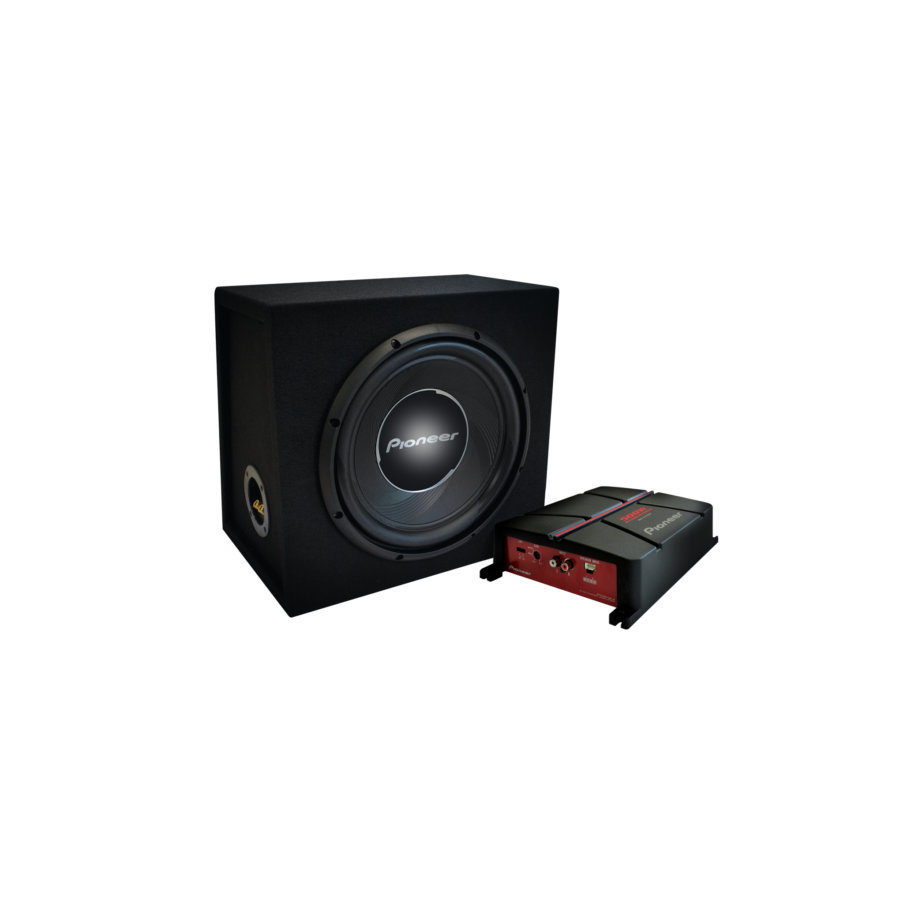 Pack Bass ampli + caisson + kit câblage GXT-3730B-SET PIONEER