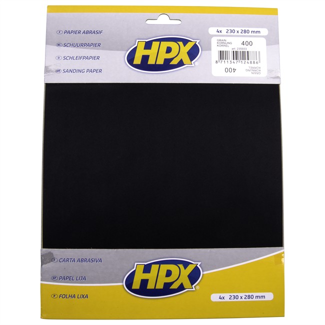 4 Feuilles De Papier Abrasif À L'eau Hpx P400