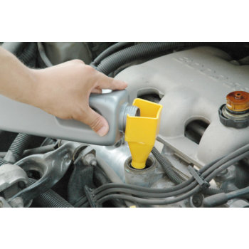 censhaorme 2 en 1 Entonnoir en Plastique Noir Le p¨¦trole Peut Spout Eau Carburant Essence Diesel 