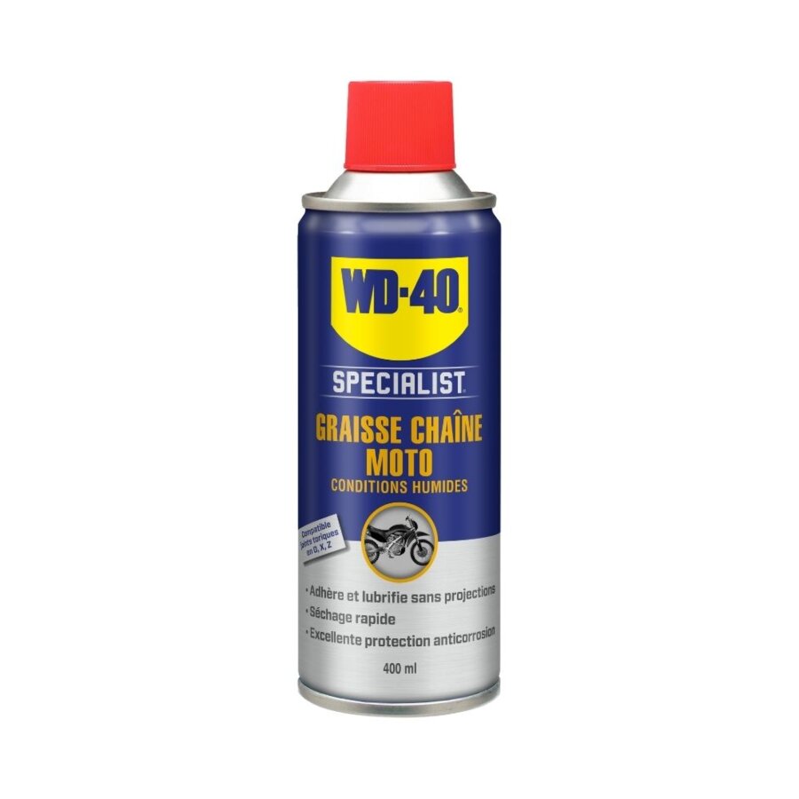 Graisse chaîne moto WD-40 400 ml