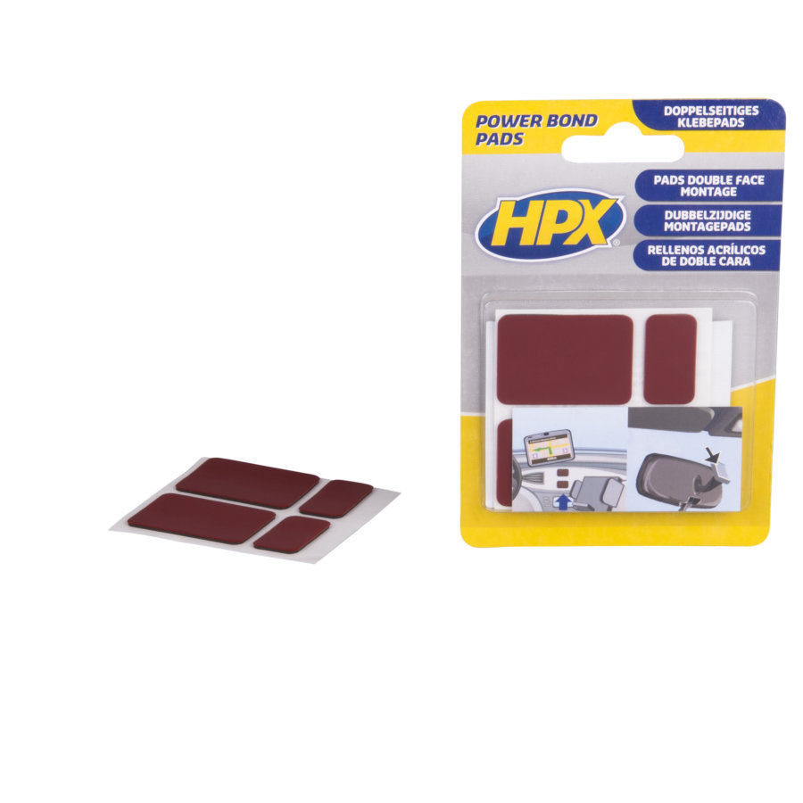 Carrés de bande adhésive double face HPX