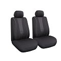 Jeu de housses universelles 2 si&egrave;ges avant voiture HVD Bloowy noires