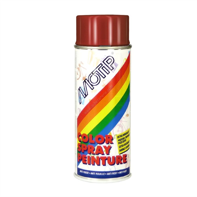 Bombe De Peinture Rouge Métallisé Motip M04045 400 Ml