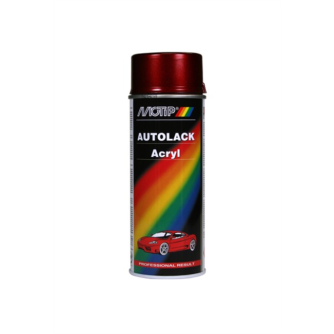 Bombe De Peinture Rouge Métallisé Motip M51491 400 Ml