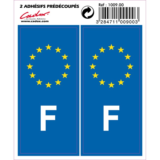 2 Autocollants France 10 X 4,5 Cm