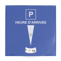 1 disque de stationnement zone bleue 15 x 15 cm en pvc effet cuir à poser