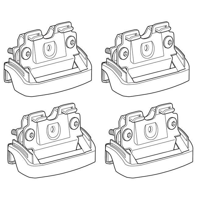 4 Pattes De Fixation Norauto 104