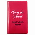 Etui &agrave; papiers 3 volets en relief ZIGOH rose
