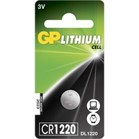 1 pile bouton 3V CR1220 GP Lithium