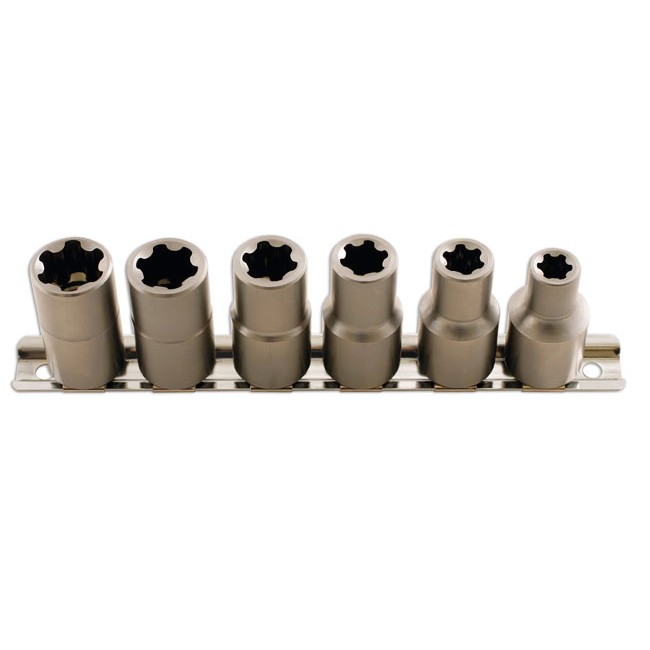 6 Douilles Ribe 10-20 Mm Carré 1/2'' Laser 5150