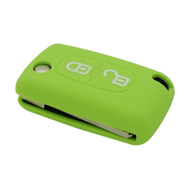 Coque Silicone Clé Voiture Verte