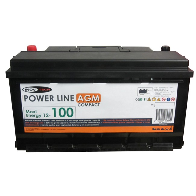 Batterie Inovtech 102ah Power Line Agm Réf. 496192