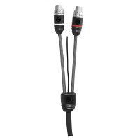 Câble adaptateur audio RCA 0,30 cm PHONOCAR 06029 double blindage