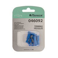 Lot de 4 prises femelles + 4 prises mâles rondes présiolées pour câble 2,6 mm² PHONOCAR