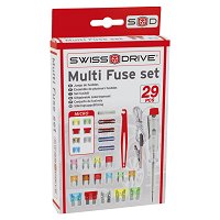 27 fusibles SWISS DRIVE 2 A - 75 A et accessoires